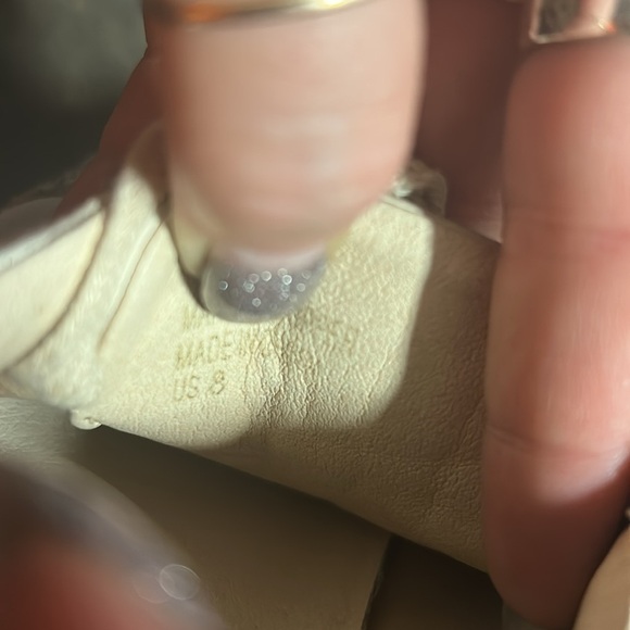 Oasis Women's Cream and Tan Tweed Lighting Bolt Sneakers - Picture 5 of 5